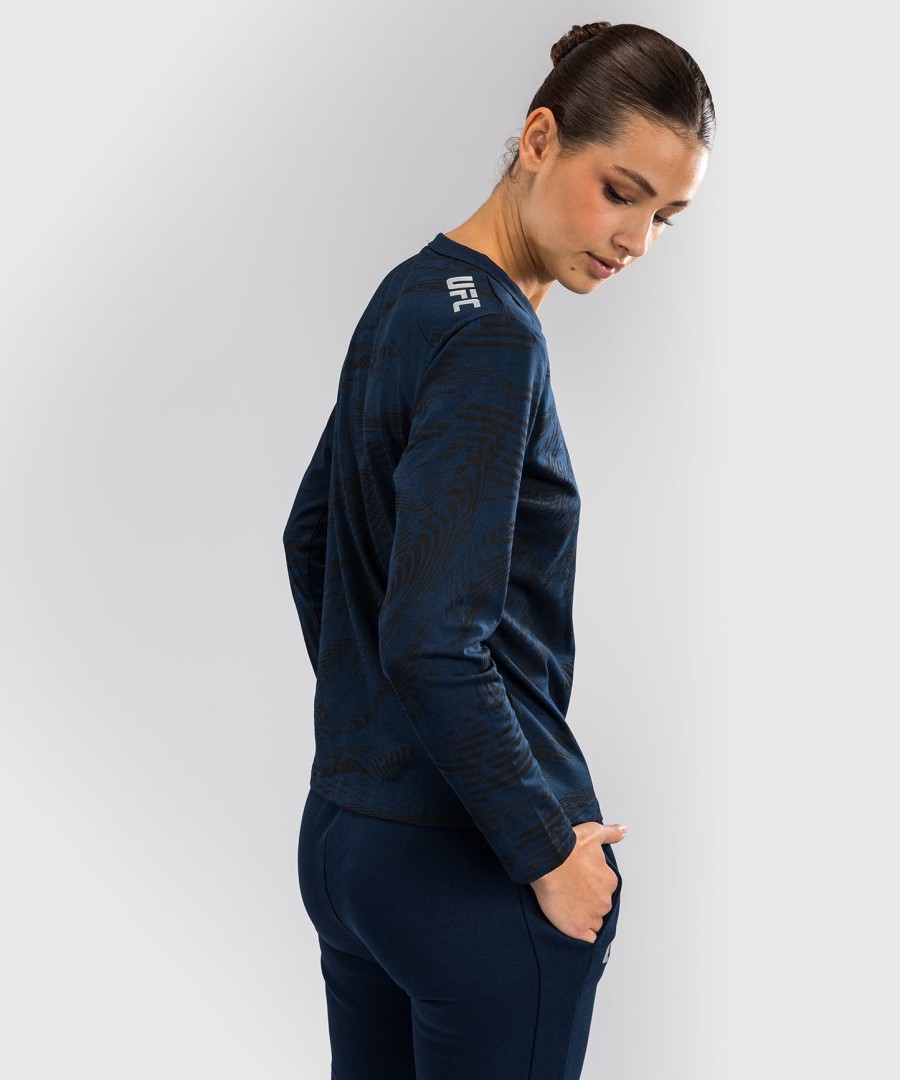 ufc fusion by venum fight week langærmet t-shirt til kvinder i bomuld - oceanic blue