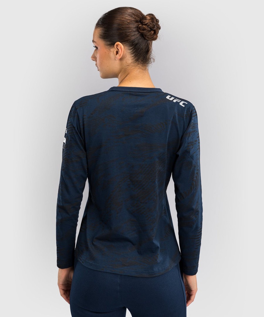 ufc fusion by venum fight week langærmet t-shirt til kvinder i bomuld - oceanic blue