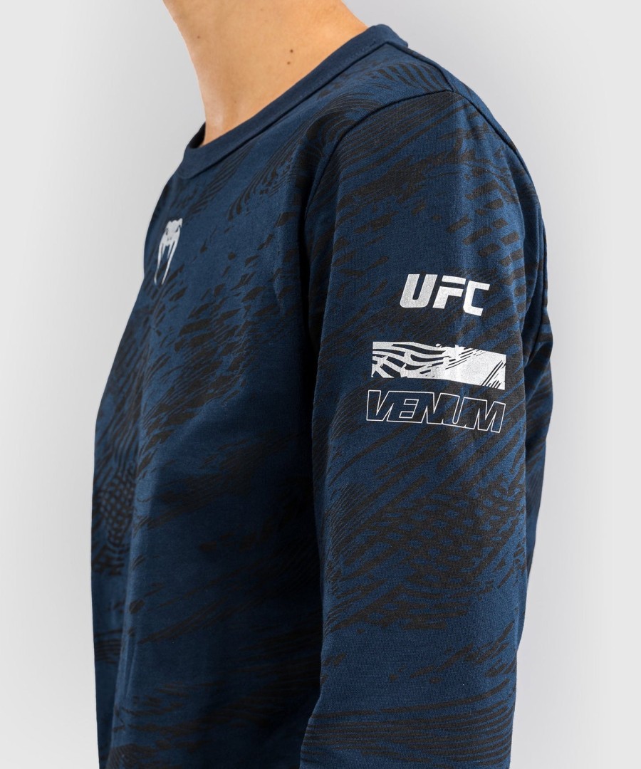 ufc fusion by venum fight week langærmet t-shirt til kvinder i bomuld - oceanic blue