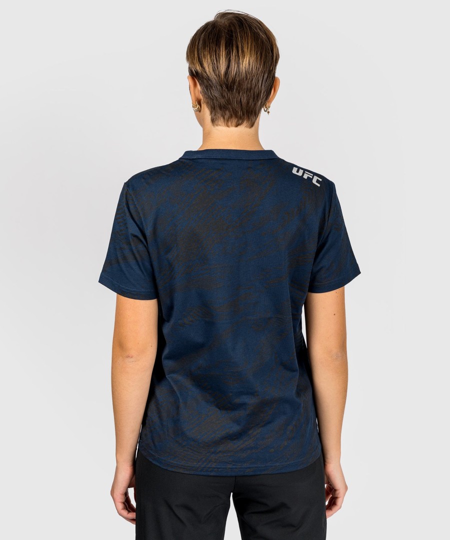 ufc fusion by venum fight week kortærmet t-shirt til kvinder i bomuld - oceanic blue