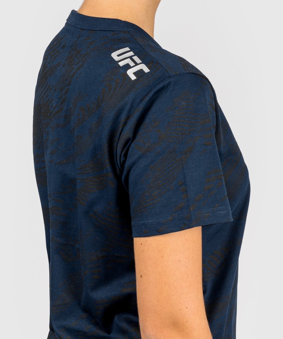 ufc fusion by venum fight week kortærmet t-shirt til kvinder i bomuld - oceanic blue