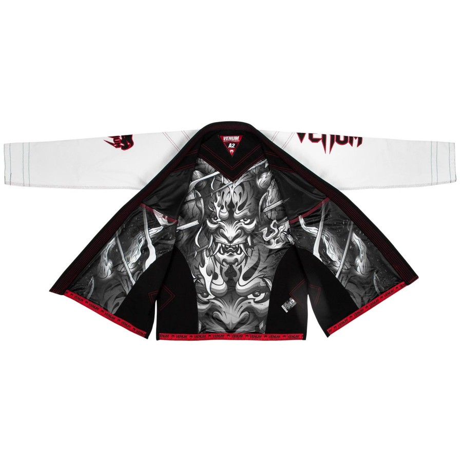 venum devil bjj gi - hvidsort - eksklusiv