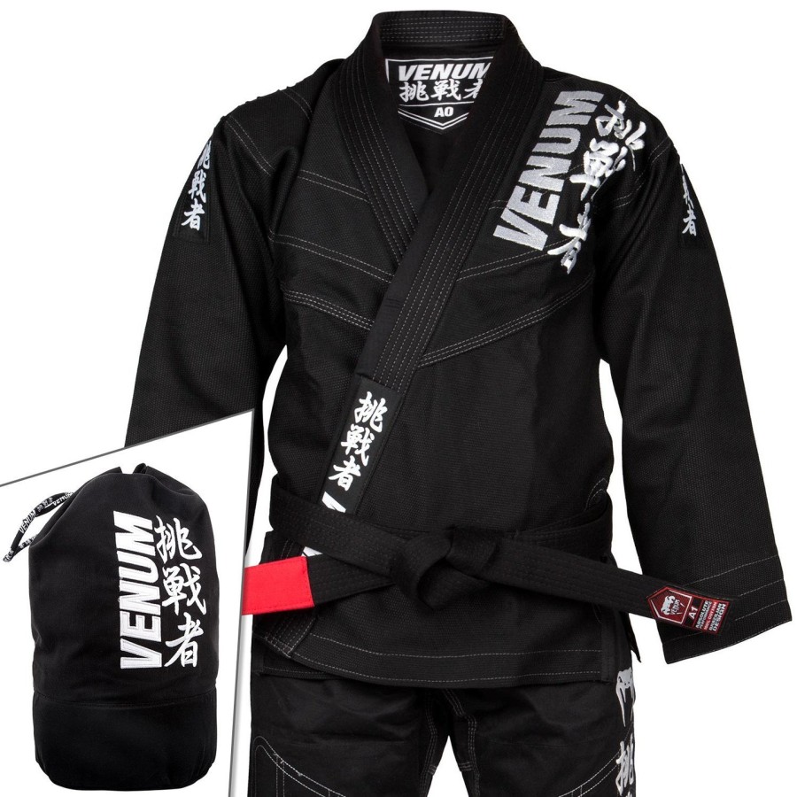 venum challenger 4.0 bjj gi - taske inkluderet - sort