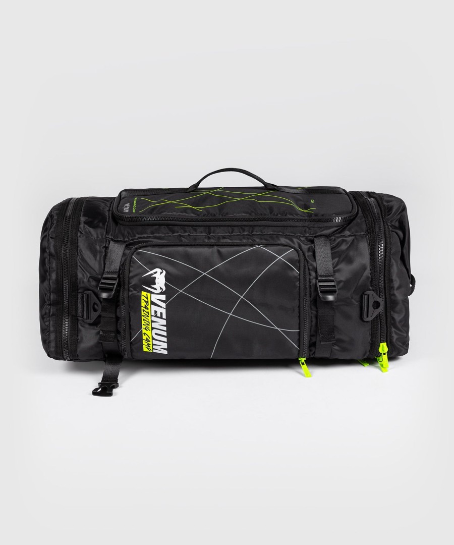 venum training camp 4.0 sportstaske - sortneongrøn