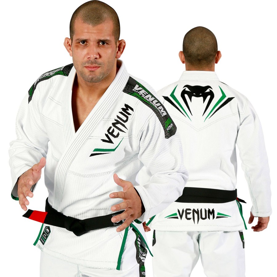 venum elite bjj gi - hvidgrøn