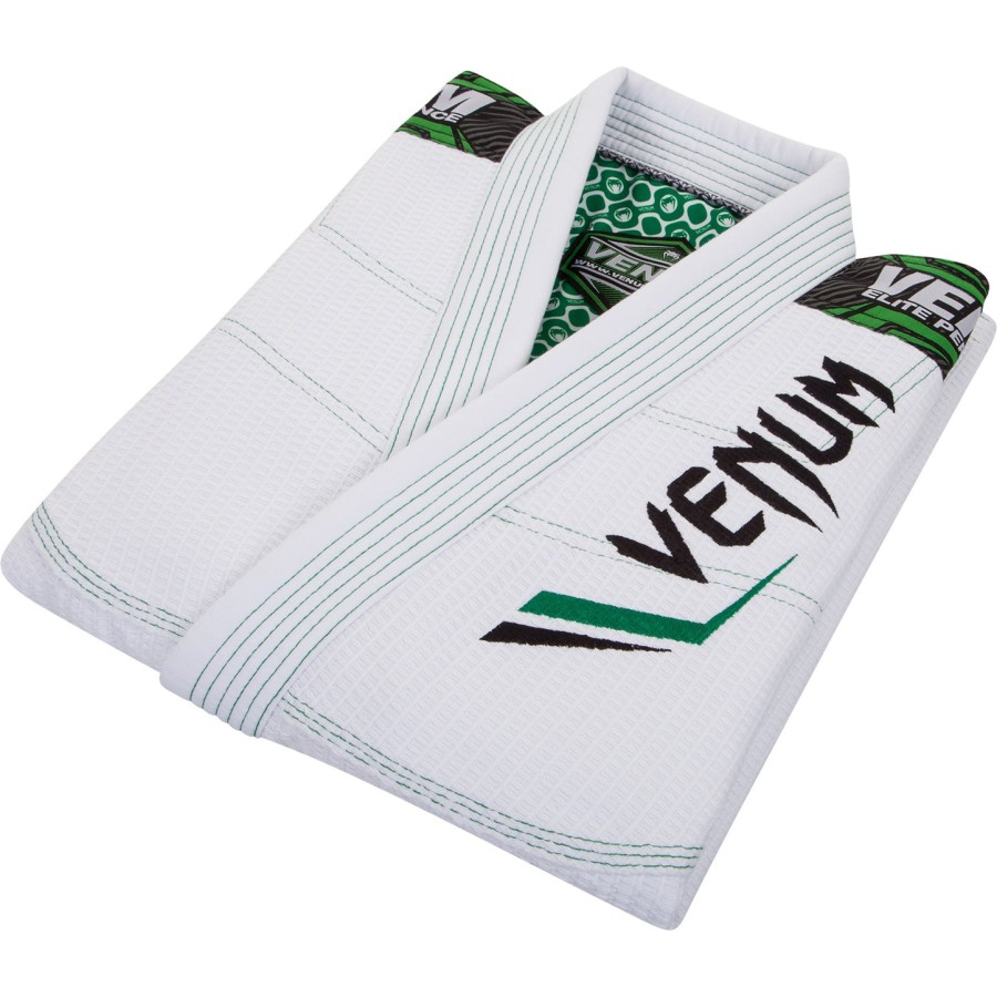 venum elite bjj gi - hvidgrøn
