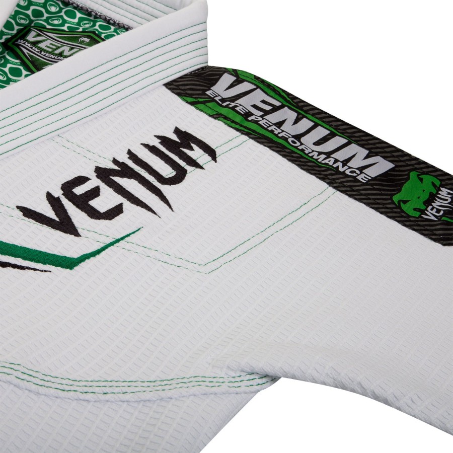 venum elite bjj gi - hvidgrøn