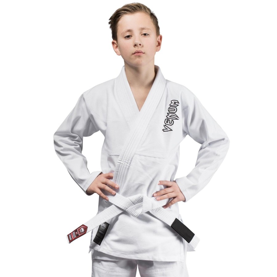 venum contender kids bjj gi gratis hvidt bælte inkluderet - hvid