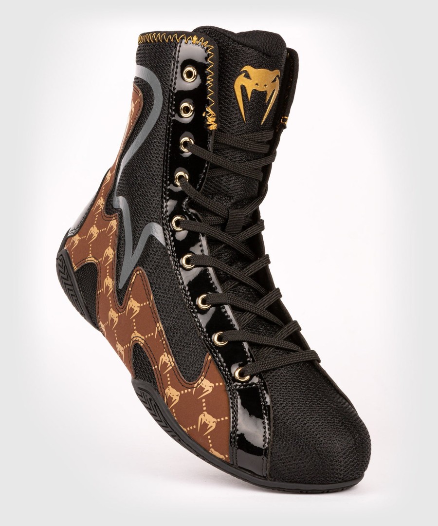 venum elite evo monogram boksesko – sortbrun