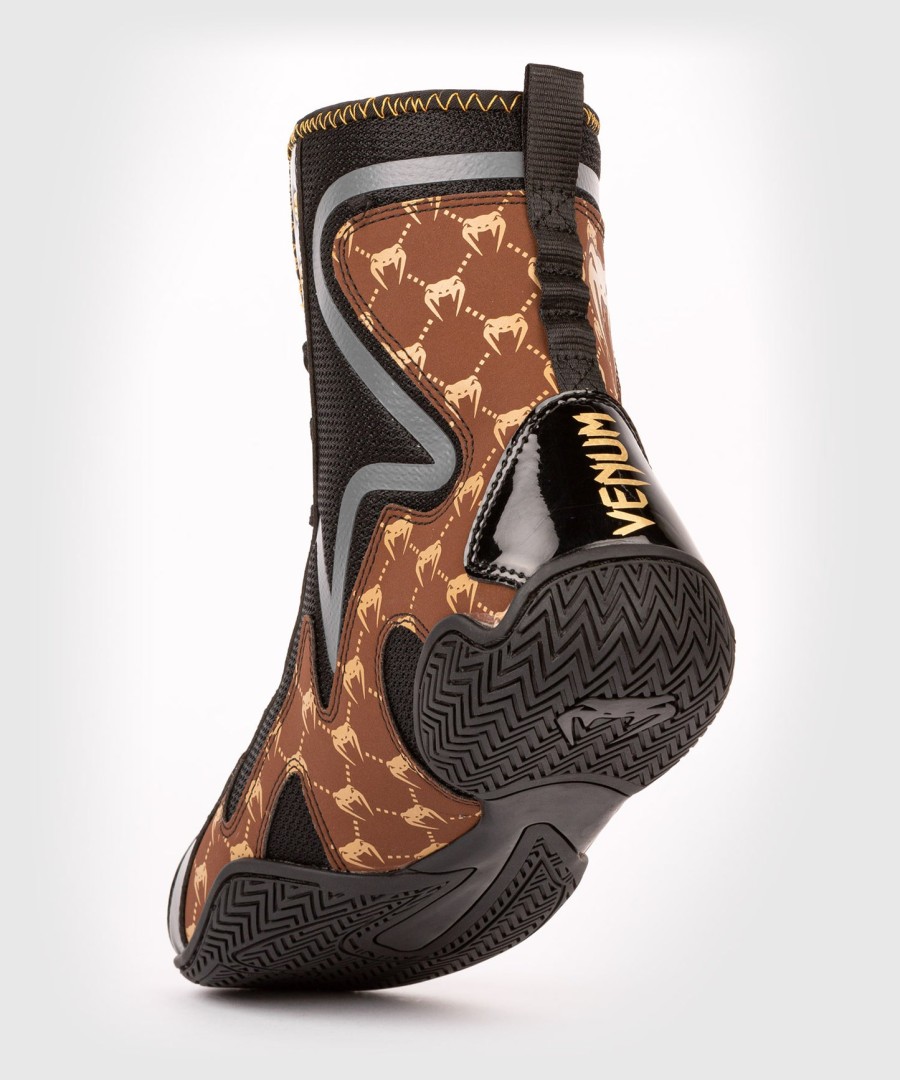 venum elite evo monogram boksesko – sortbrun