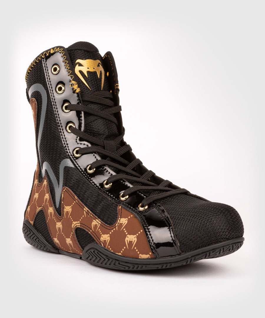 venum elite evo monogram boksesko – sortbrun