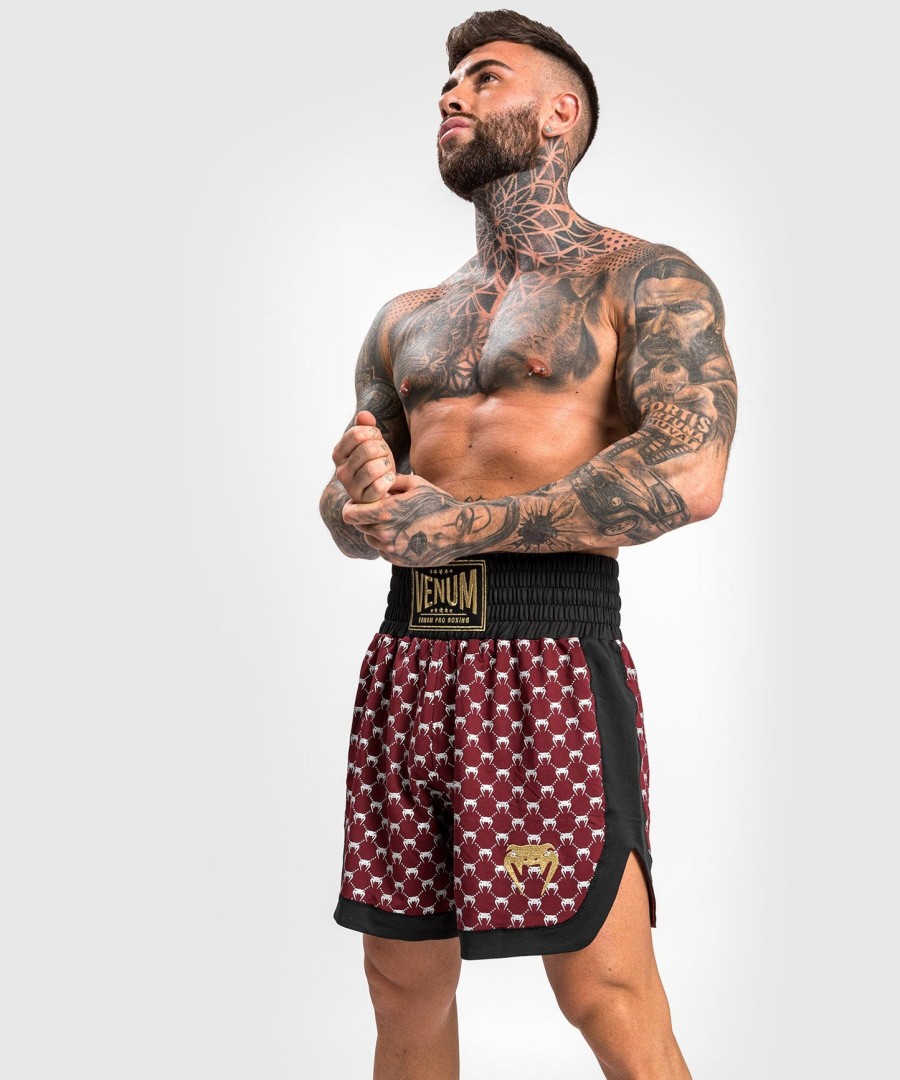 venum monogram bokseshorts - sortbordeauxrød