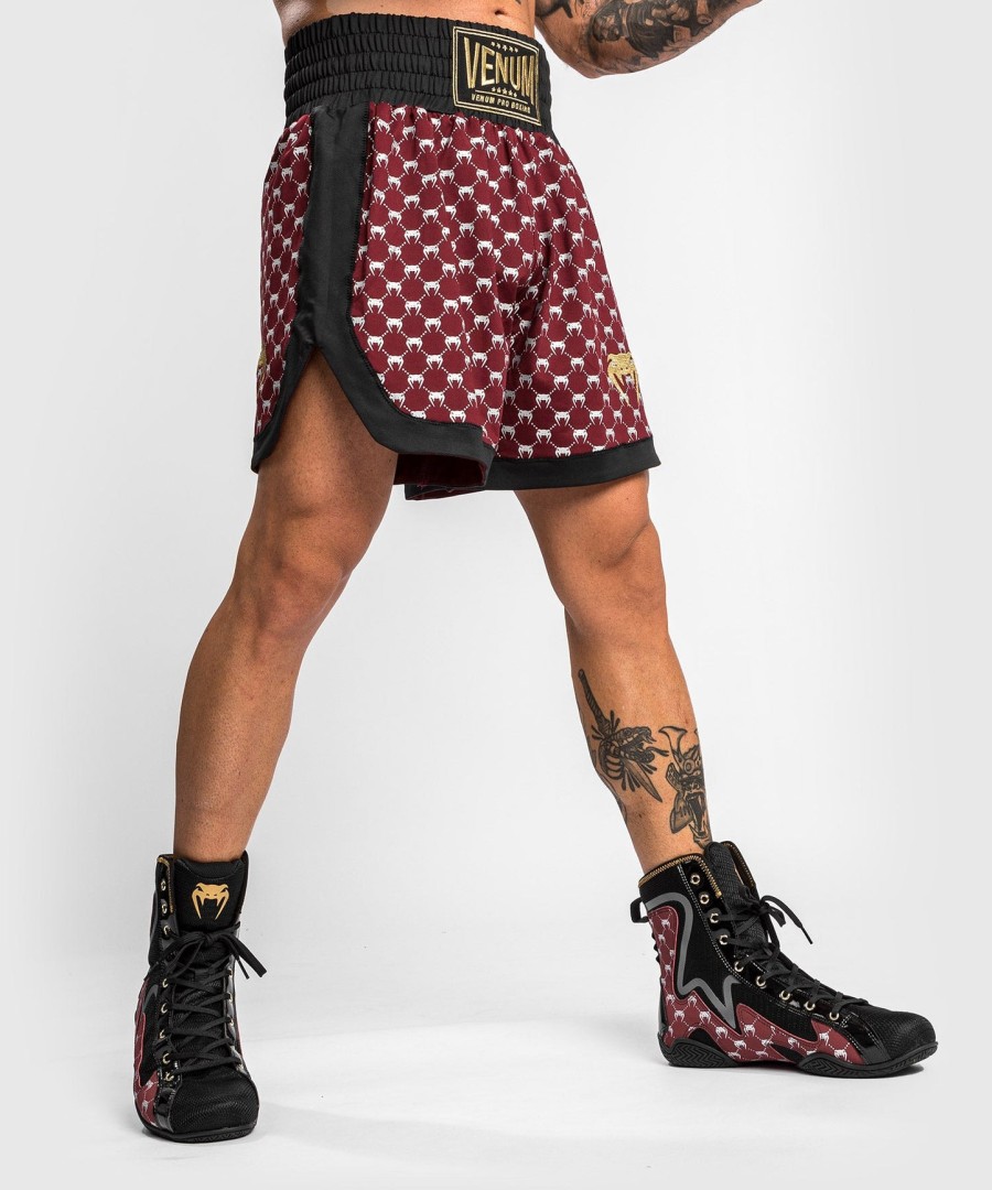 venum monogram bokseshorts - sortbordeauxrød