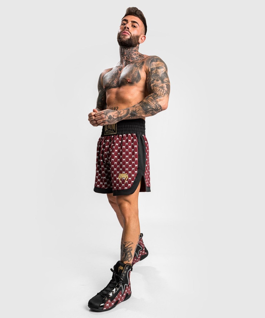 venum monogram bokseshorts - sortbordeauxrød