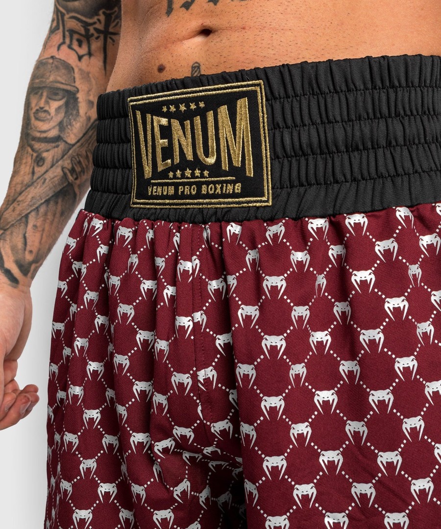 venum monogram bokseshorts - sortbordeauxrød