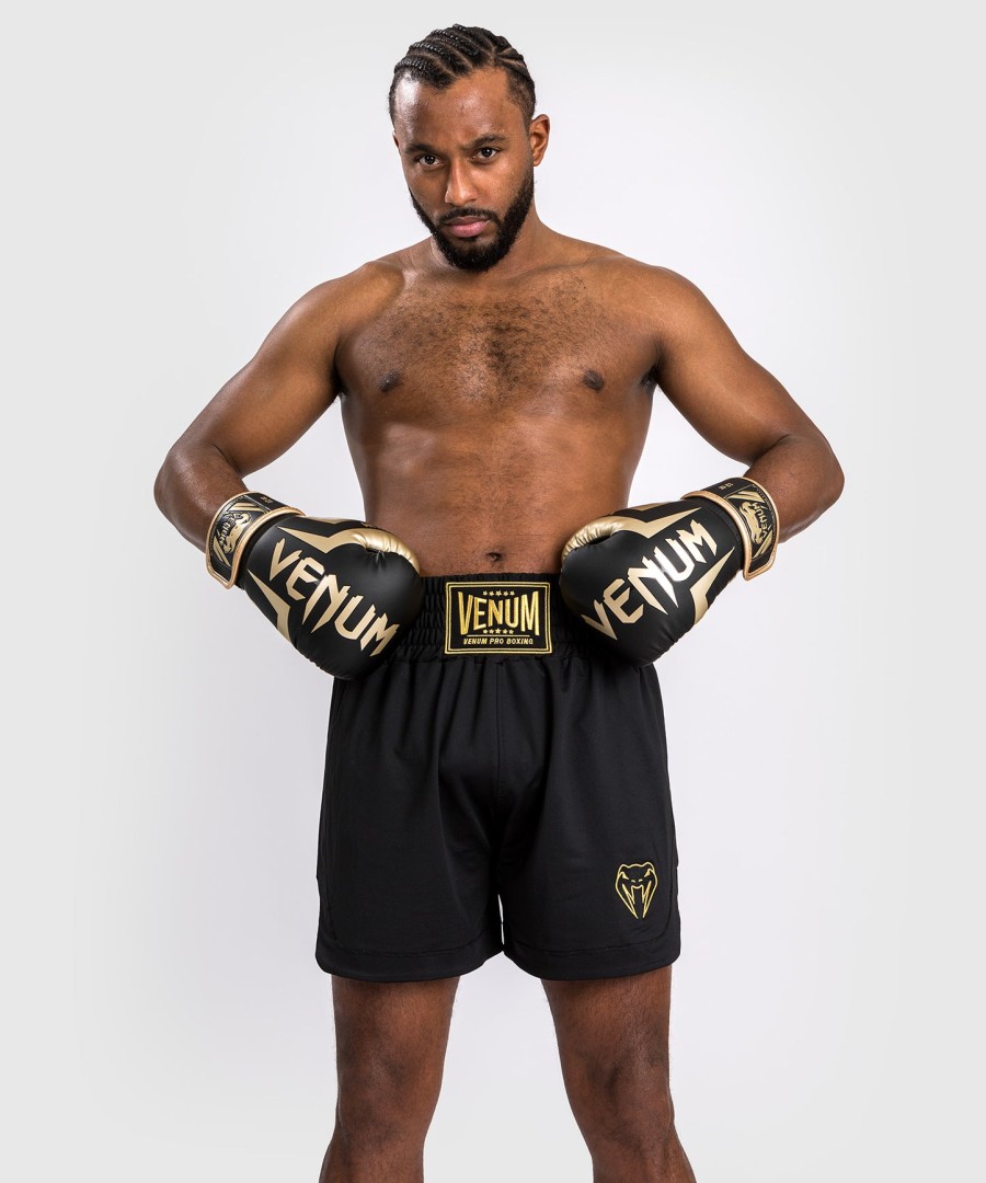 venum classic bokseshorts - sortguld