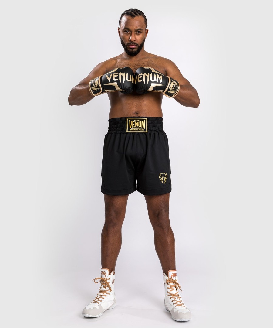 venum classic bokseshorts - sortguld