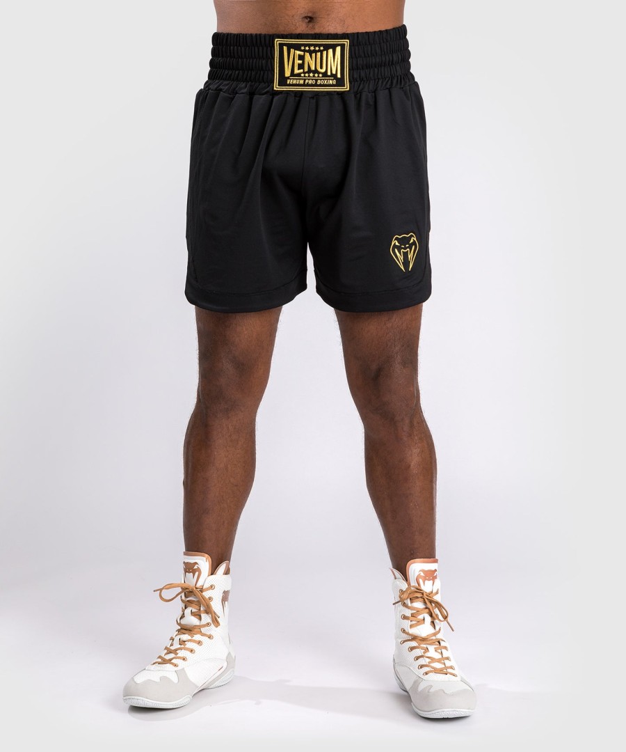 venum classic bokseshorts - sortguld