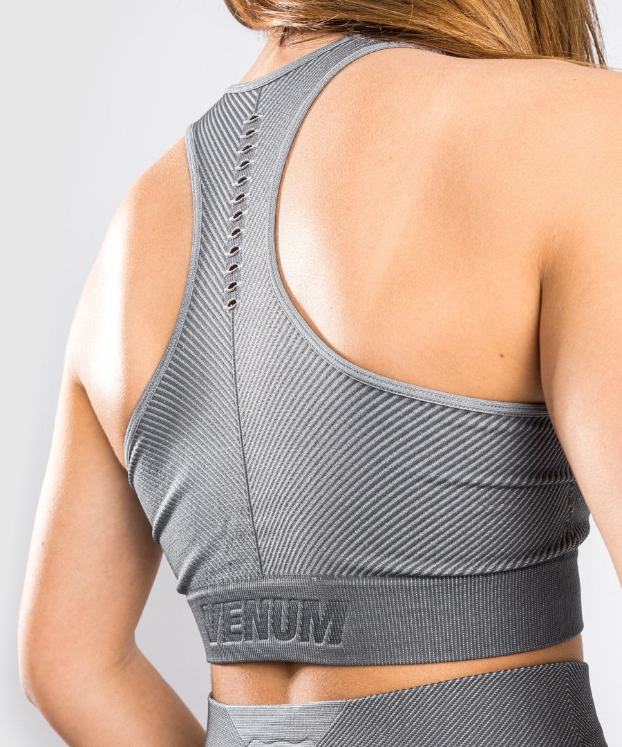 venum sparring seamless sports bh - til kvinder - mørkegrå