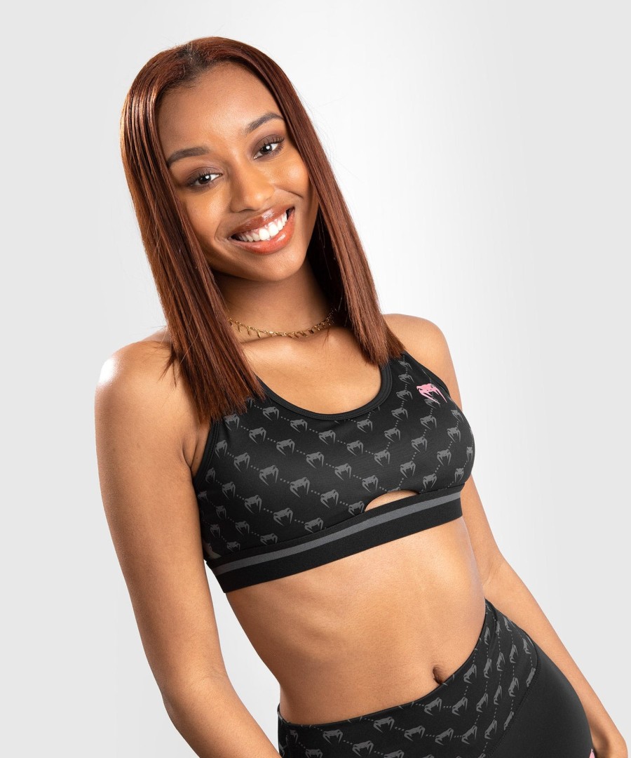 venum monogram sports-bh - sortpink guld