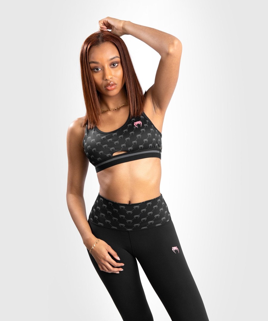 venum monogram sports-bh - sortpink guld