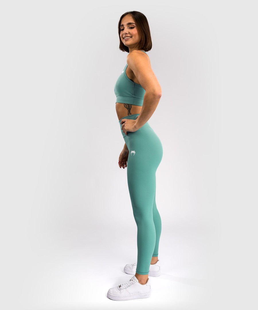 venum essential women medium impact sports-bh - aquagrøn
