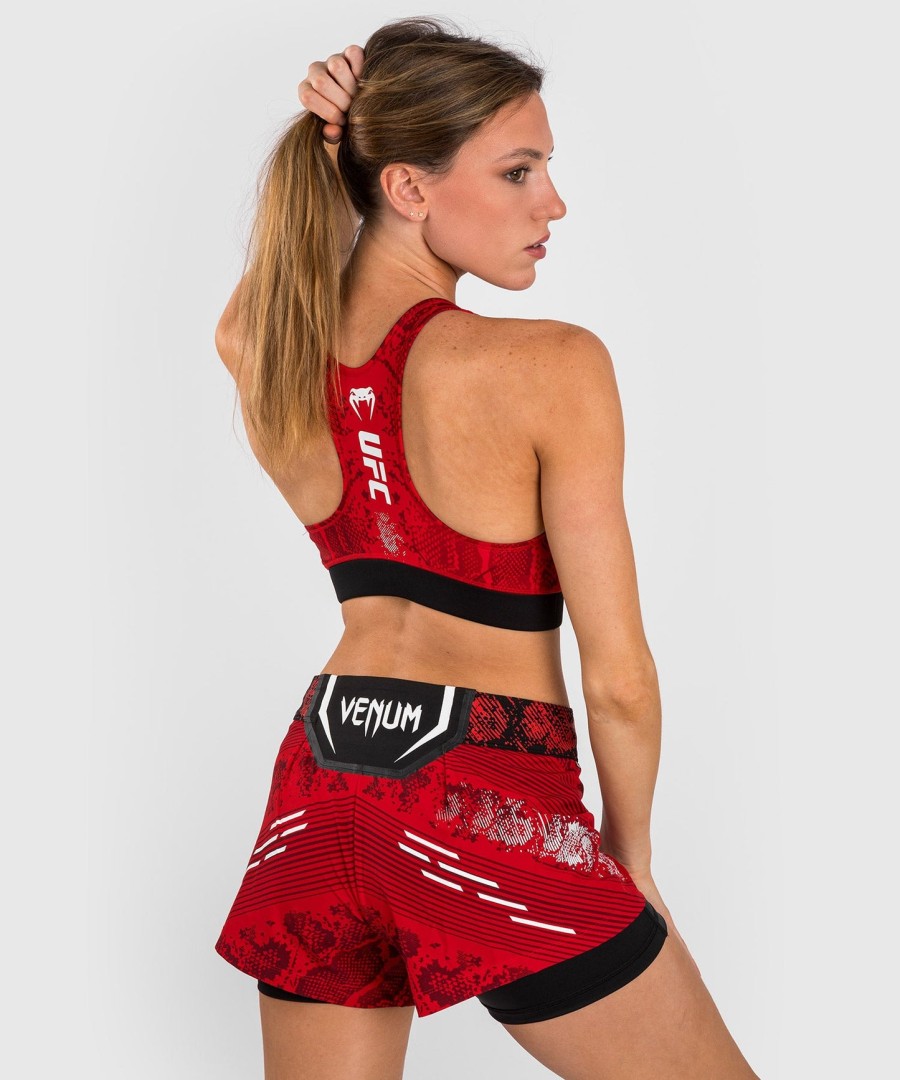 ufc adrenaline by venum authentic fight night sports-bh til kvinder - rød