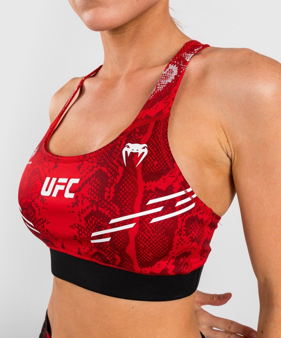 ufc adrenaline by venum authentic fight night sports-bh til kvinder - rød