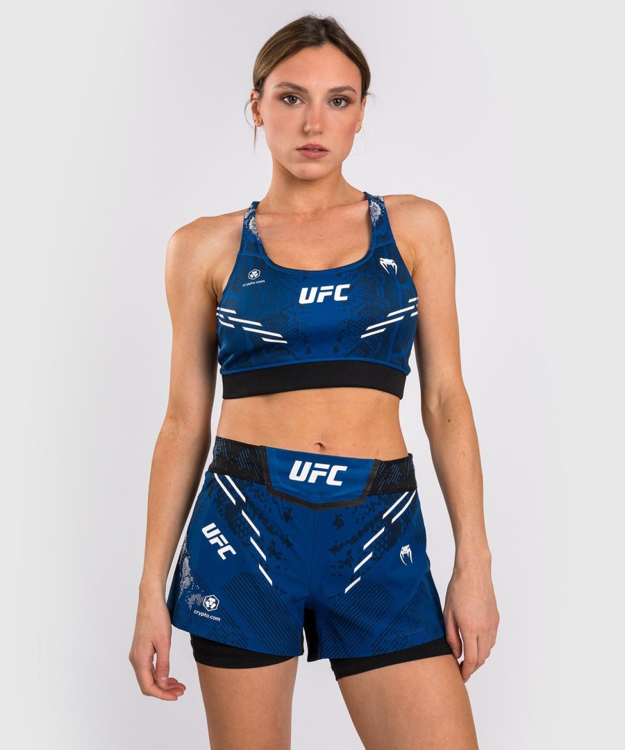 ufc adrenaline by venum authentic fight night sports-bh til kvinder - blå