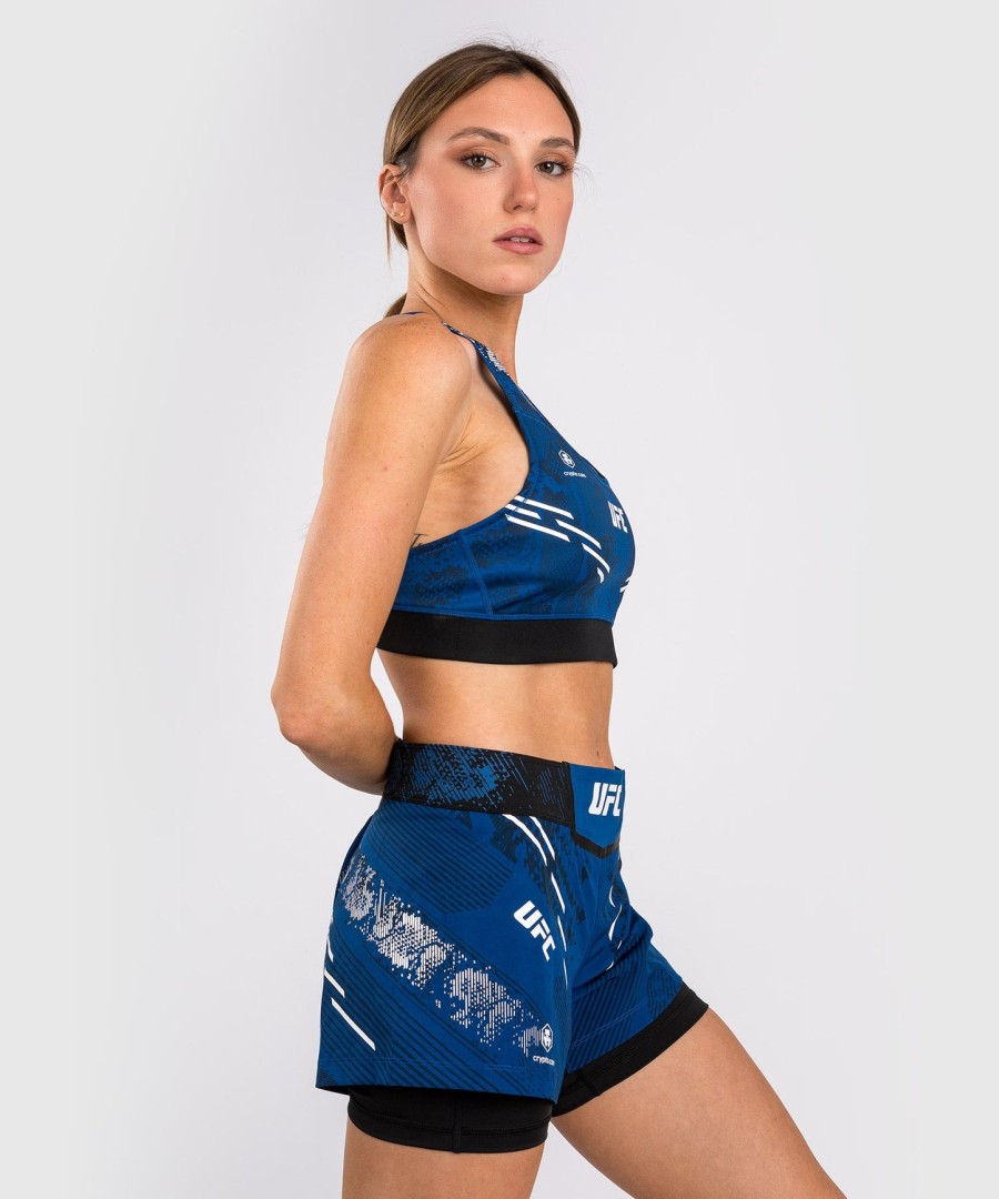 ufc adrenaline by venum authentic fight night sports-bh til kvinder - blå