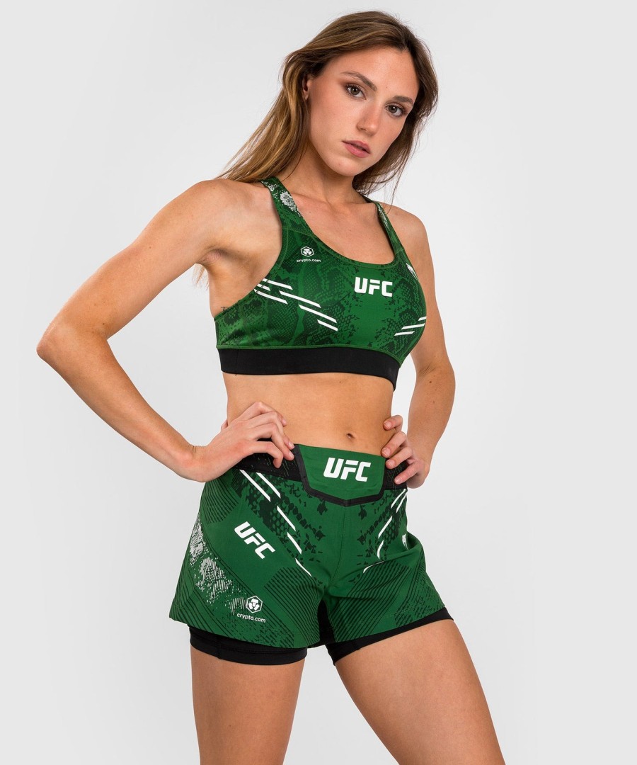 ufc adrenaline by venum authentic fight night sports-bh til kvinder - grøn