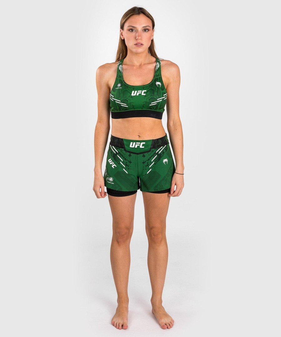 ufc adrenaline by venum authentic fight night sports-bh til kvinder - grøn