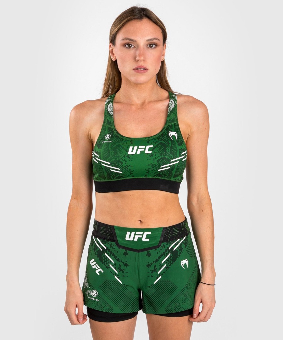 ufc adrenaline by venum authentic fight night sports-bh til kvinder - grøn