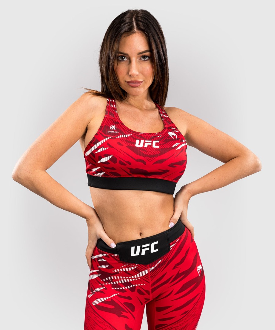 ufc fusion by venum authentic fight night sports-bh til kvinder - rød
