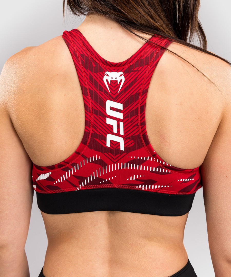ufc fusion by venum authentic fight night sports-bh til kvinder - rød