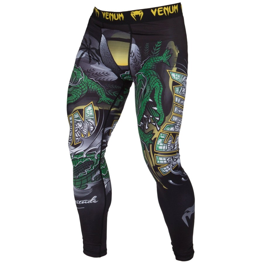 venum crocodile kompressionstights - sortgrøn