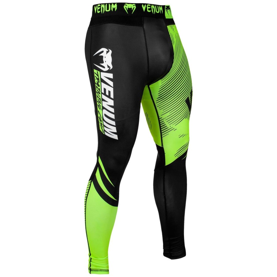 venum training camp 2.0 kompressionstights - sortneo gul
