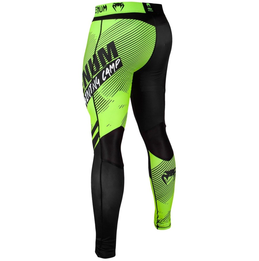 venum training camp 2.0 kompressionstights - sortneo gul