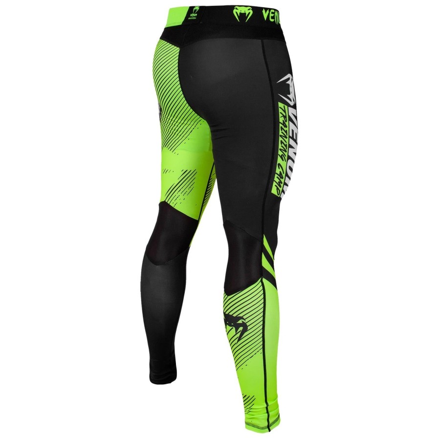 venum training camp 2.0 kompressionstights - sortneo gul