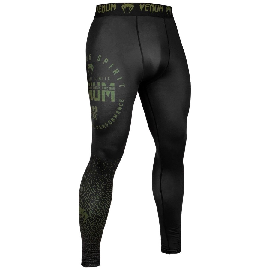 venum signature compression tights - sortkhaki - eksklusiv