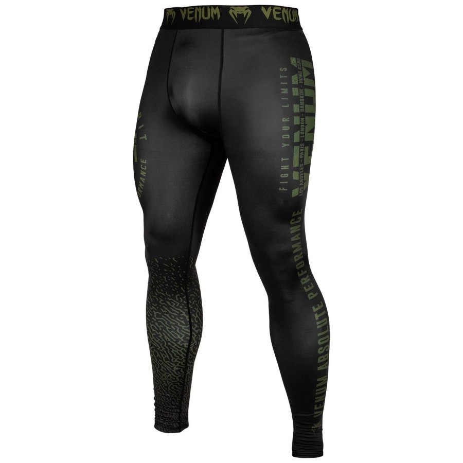 venum signature compression tights - sortkhaki - eksklusiv