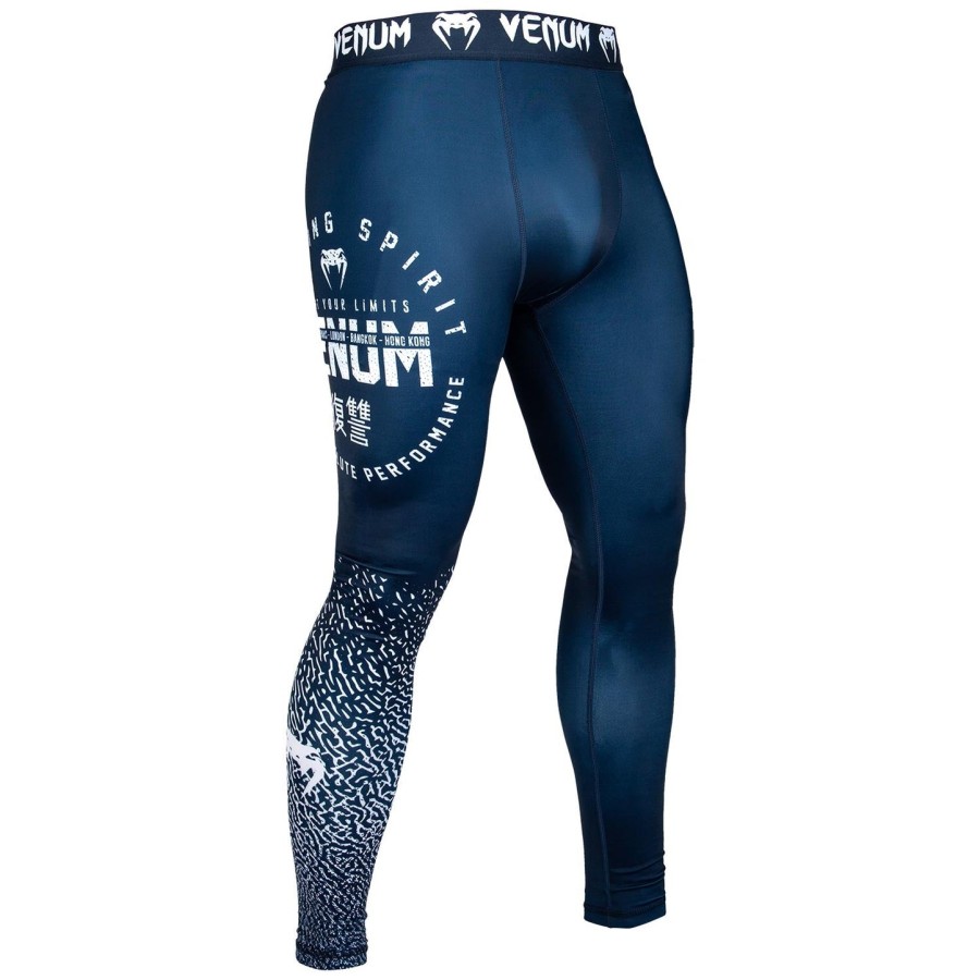venum signature kompressionstights - marineblåhvid