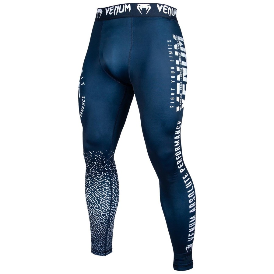 venum signature kompressionstights - marineblåhvid