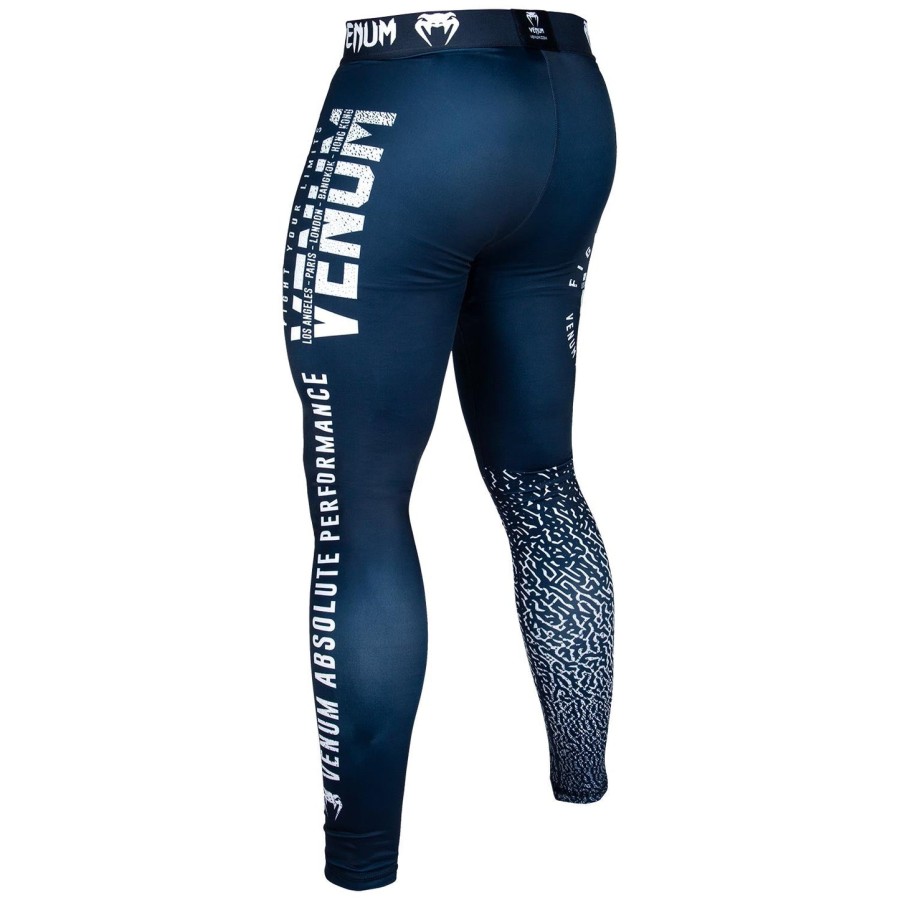 venum signature kompressionstights - marineblåhvid