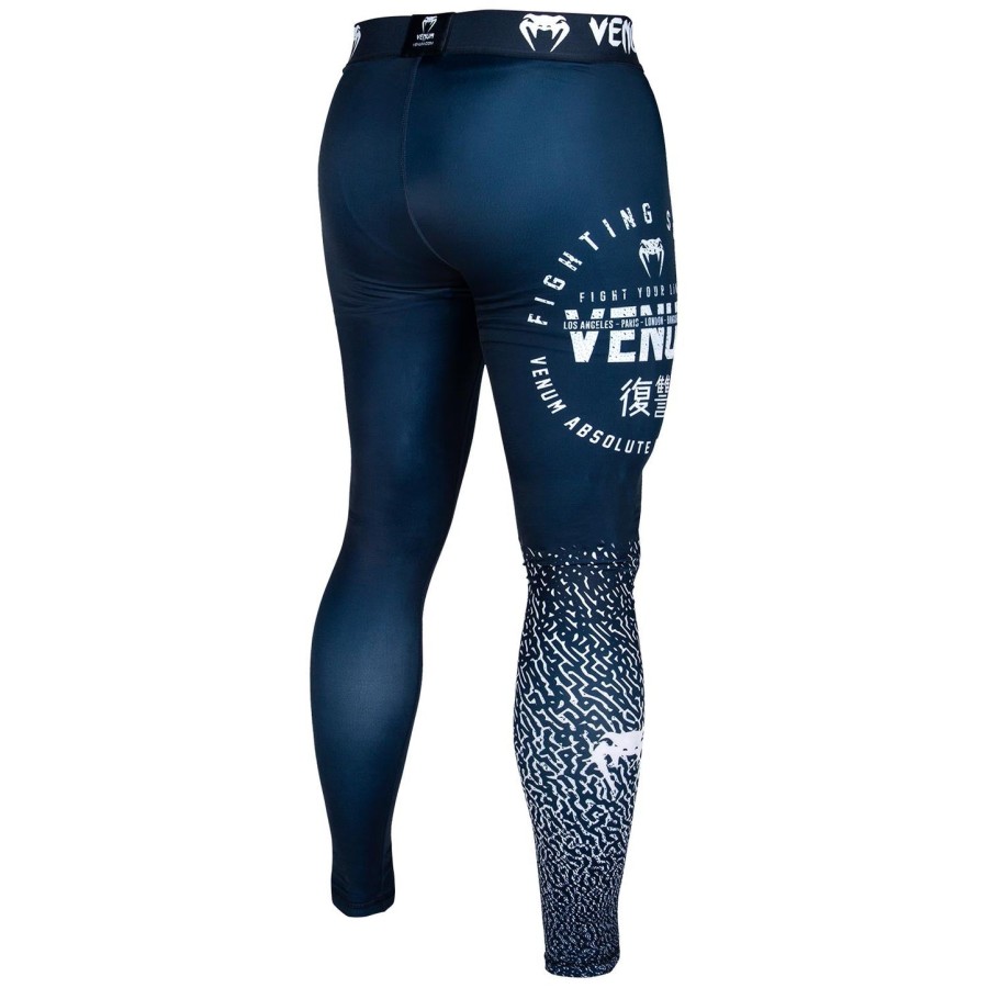venum signature kompressionstights - marineblåhvid