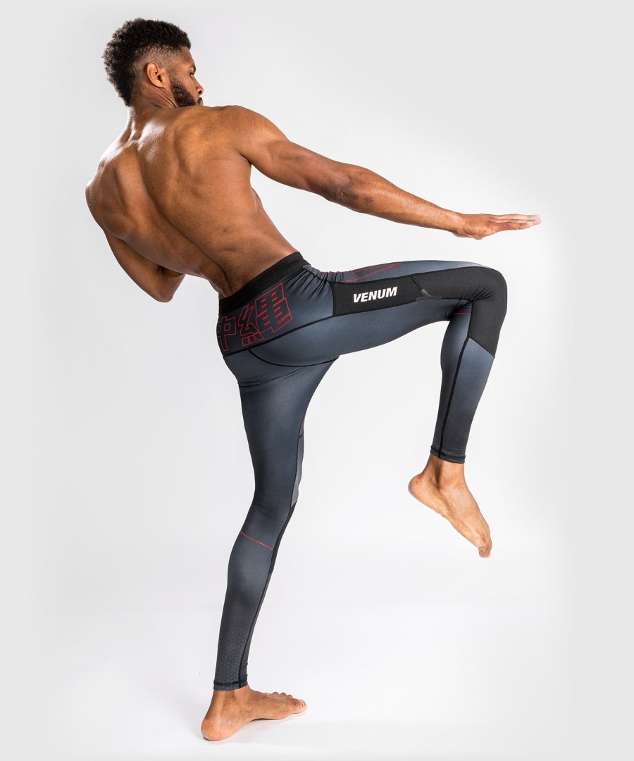 venum okinawa 3.0 kompressionstights - sortrød