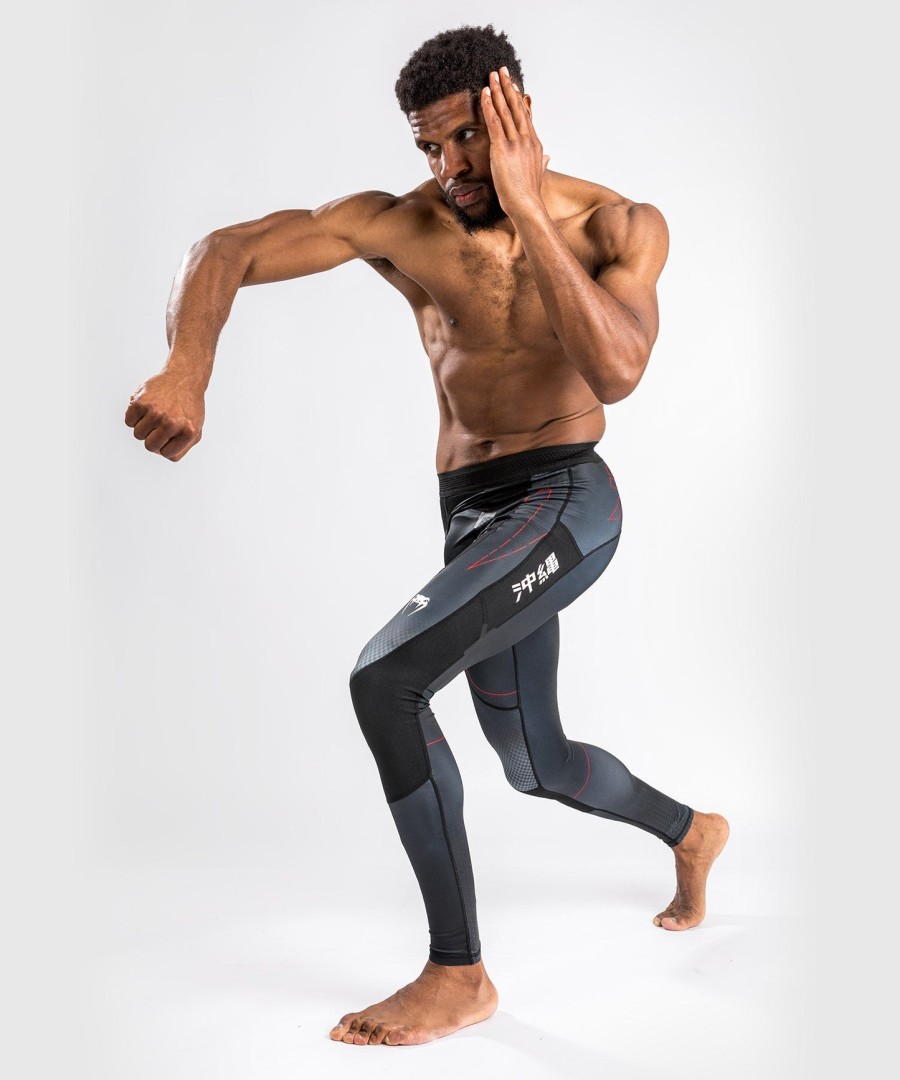 venum okinawa 3.0 kompressionstights - sortrød