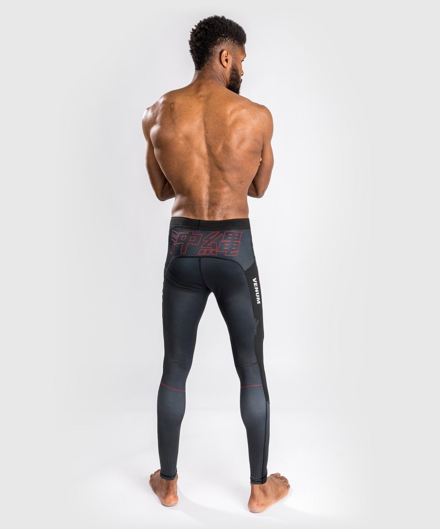 venum okinawa 3.0 kompressionstights - sortrød