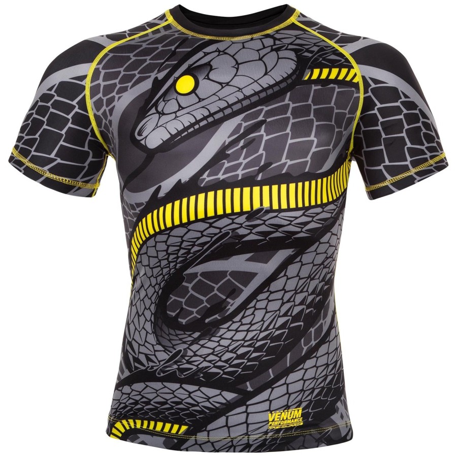 venum snaker rashguard - kortærmet - sortgul