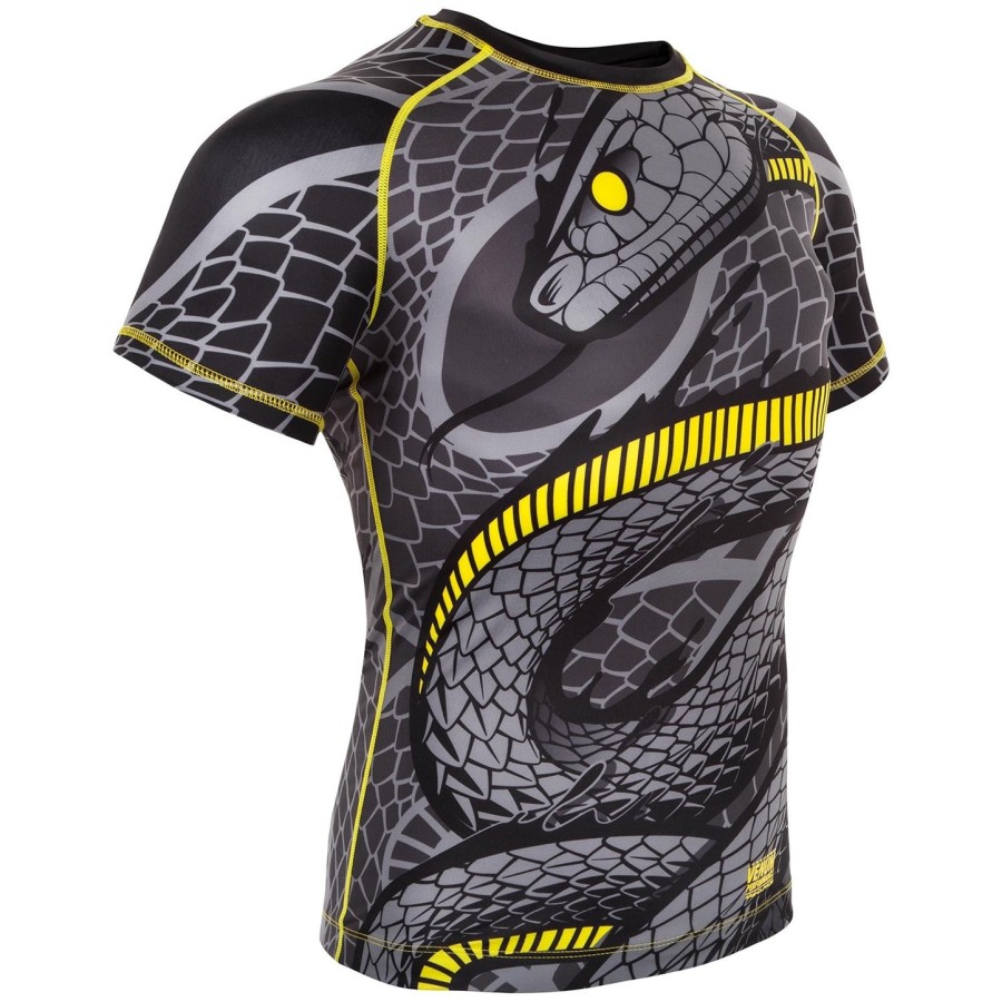 venum snaker rashguard - kortærmet - sortgul